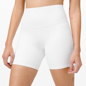 lululemon athletica White High-Rise Bike Shorts